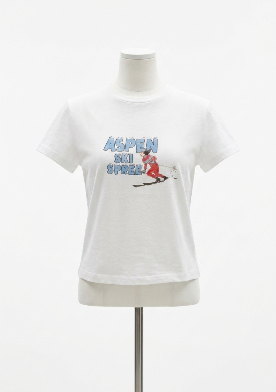NEW RE/DONE classic ski spree tee in vintage white